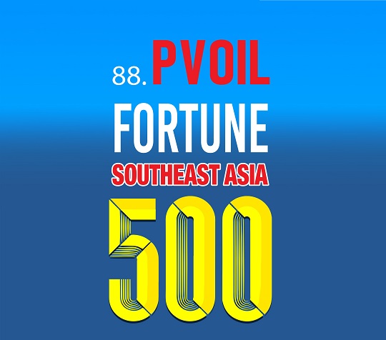 PVOIL vào Bảng xếp hạng 500 công ty lớn nhất Đông Nam Á – Fortune Southeast Asia 500