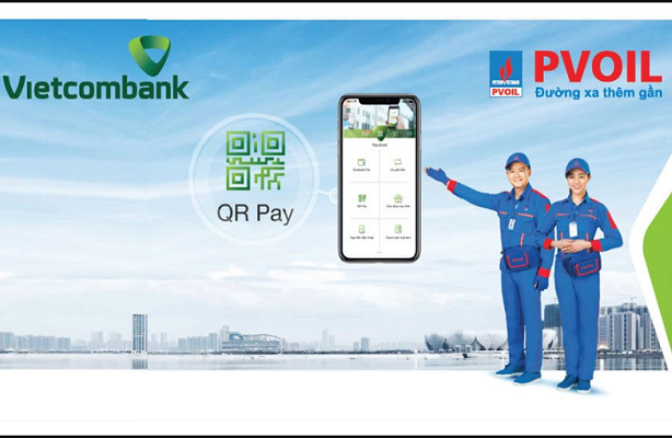 PVOIL petroleum stations accept Vietcombank QR code payment